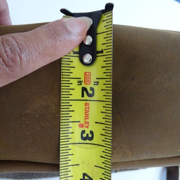 STS Ranch Leather Cowhide Calf Hair Crossbody Bag Purse Brown Rustic Cowgirl - Picture 11 of 13